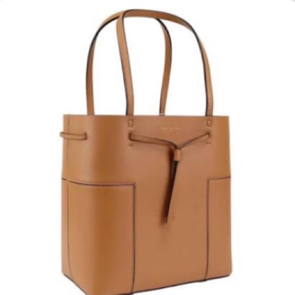 Tory Burch Block-T Drawstring Tote + Bag Cover